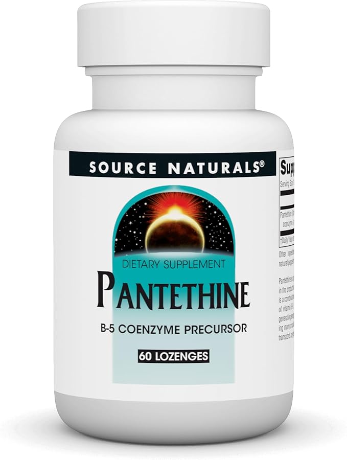 Source Naturals Pantethine B-5 Coenzyme Precursor, 25 mg - 60 Lozenges