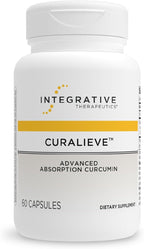 Integrative Therapeutics Curalieve - Curcumin Formula for Antioxidant Support* - High Absorption Curcumin - Vegan, Gluten-Free & Dairy-Free - 60 Capsules (30 Servings)