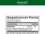 Emerald Labs Magnesium 400mg - Bone & Sleep Support with Albion Magnesium* - Vegan Friendly - 120 Vegetable Capsules (30-Day Supply)