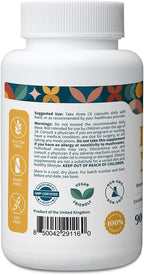 Pattern Wellness Lion’s Mane Mushroom – Supplement Capsules for Cognitive & Focus Support – Enhanced Absorption – 90 Vegan Capsules