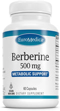 EuroMedica Berberine 500 mg - Brain & Liver Health Support Supplement - Dietary Supplement with Indian Barberry Root Extract - Vegan Capsules for Metabolic Health Support - 60 Capsules