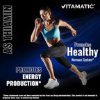 Vitamatic Pantothenic Acid (Vitamin B5) 500 mg- 200 Capsules - 2 Pack