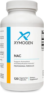 XYMOGEN NAC - 1200 mg per Serving - N-Acetyl-Cysteine Antioxidant Amino Acid - Supports Antioxidant Activity - Vegetarian, Non-GMO & Gluten Free - 120 Capsules