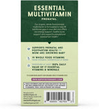 Prenatal Once Daily Multivitamin for Women for Conception, Pregnancy, Postpartum & Breastfeeding, Folate, Iron & Organic Whole Food Blend, Vegan, 60 Count