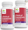 Terry Naturally Clinical Essentials - Supplement to Aid Bone, Cardiovascular & Immune Health - Supplement with Chelated Minerals - Supplement with B-Vitamins & Vitamin C - 120 Capsules (Pack of 2)