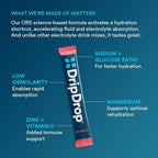 DripDrop Hydration Packets - Bold Variety Pack - Single Serve Electrolytes Powder Drink Mix - Watermelon, Berry, Lemon, Orange - Non-GMO, Gluten Free - 16OZ Serving Size - 80 Sticks - Value Pack