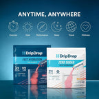 DripDrop Hydration Packets - Watermelon - Single Serve Electrolytes Powder Drink Mix - Non-GMO, Gluten Free, Vegan - 32 Sticks