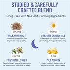 Somulin Nighttime Complex Sleep Aid - Powerful All-Natural Maximum Strength Formula - Fall Asleep & Stay Asleep - Rest & Refresh - Melatonin Valerian Chamomile & 5-HTP - 60 Capsules (Pack of 2)