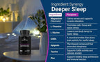 Melatonin Free Sleep Aid Supplement for Longer, Restful Sleep & Stress Relief w/Magnesium, GABA, L-Glycine, L-Theanine, Apigenin, Taurine & Zinc (180 Vegan Capsules) (2)