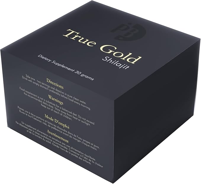 Purblack Pure Himalayan Shilajit Resin - Himalayan and Other Mountain Ranges Gold Infused Shilajit for Men & Women with Over 85+ Trace Minerals for Energy & Immunity | 60 Servings | USA Made