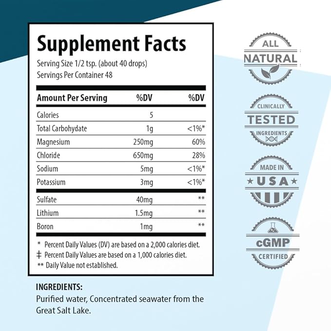 Waiora Essential Trace Minerals | Help Replenish Lost/Depleted Mineral | 60+ Ionic Trace Minerals | Support Body’s Vital Functions, pH Balance | Plus Electrolytes for Hydration (3 Bott /144 serv)