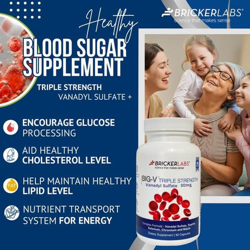 Bricker Labs Balance & Flow Duo – OptiFlow Blood Flow Support & Big V Triple Strength Vanadyl Sulfate – Nutritional Support for Circulation, Energy, and Metabolic Health