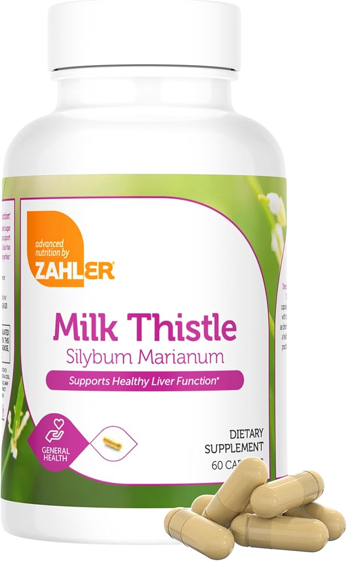 Zahler Milk Thistle Helps Support Healthy Liver Function.