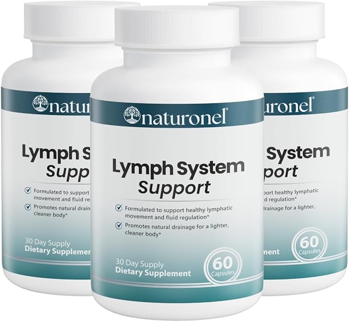 Lymph System Support (3 Pack) Natural Lymphatic Cleanse with D-Mannose, Cranberry, Hibiscus & Dandelion Extract | Non-GMO, Made in USA, GMP Certified - Lymphatic Drainage Supplements