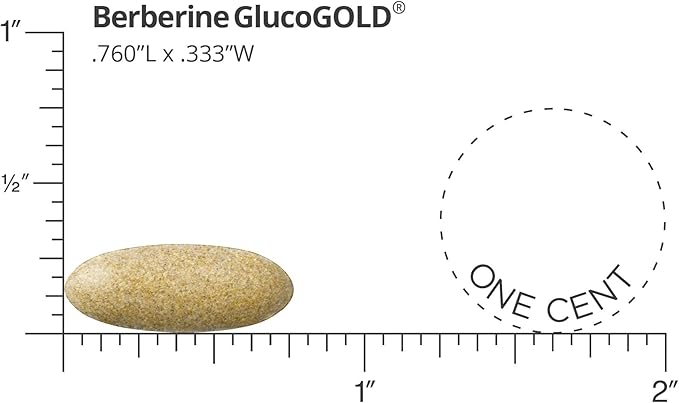 Dr. Whitaker’s Berberine GlucoGold Supplement with 1500 mg per Day of BerberPure Berberine, Concentrated Cinnamon, Crominex Chromium and Banaba Leaf Extract (90 Tablets) (Pack of 2)