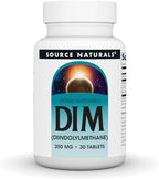 Source Naturals DIM, Diindolylmethane 200mg with BioPerine, Vitamin E & More - 30 Tablets