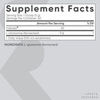 Sports Research L-Glutamine - Workout Recovery, Immune Health & Gut Health Support - 5 G Per Serving - 10.58 Oz