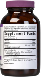 Bluebonnet Vitamin E 200 IU Mixed Softgels, 50 Count