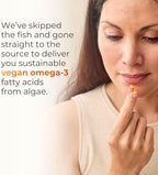 Juice Plus+ Omega Blend Capsules - Plant-Based Omega-3, 5, 6, 7, & 9 Sourced from Algae & Seeds - DHA & EPA Formula Supports Brain, Vision & Heart Health - Fish Oil Alternative - 60 Vegan Servings