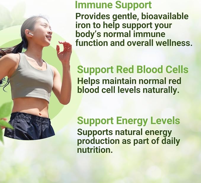NEW ROOTS HERBAL Heme Iron Supplement | 4-in-1 Formula with Vitamin C, B12, Folate for Best Absorption | Raise Hemoglobin & Ferritin for Women & Men, Low-FODMAP (30 Capsules)