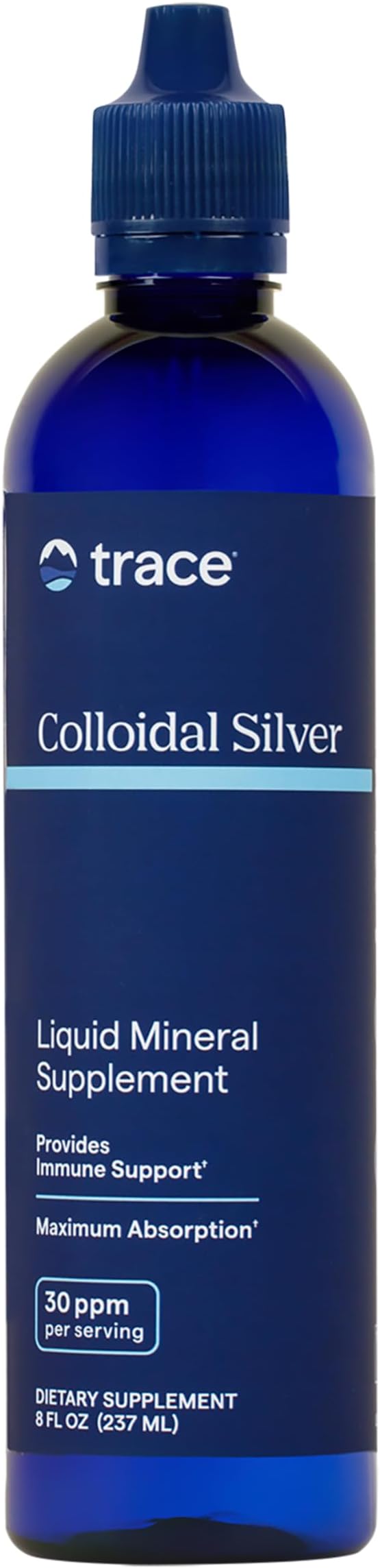 Trace Minerals Colloidal Silver - Pure Colloidal Silver Supplement for Immune Support - Natural Mineral Drops - High-Potency Formula - Gluten-Free - Vegan - 8 fl oz (24 Servings)