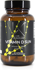 DR. NIGMA Vitamin D 5000iu Sun with K1 + K2 to Support Skin concerns, a Happy and Healthy Body - 60 Capsules
