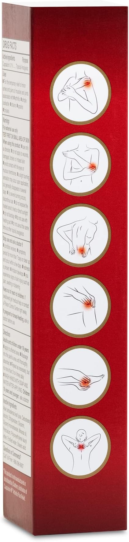 Globe (3 Pack) Capsaicin 0.1% High Potency Pain Relief Cream, Unscented (2 oz) Deep Penetrating Relief from: Arthritis, Muscle, Joint and Back Pain