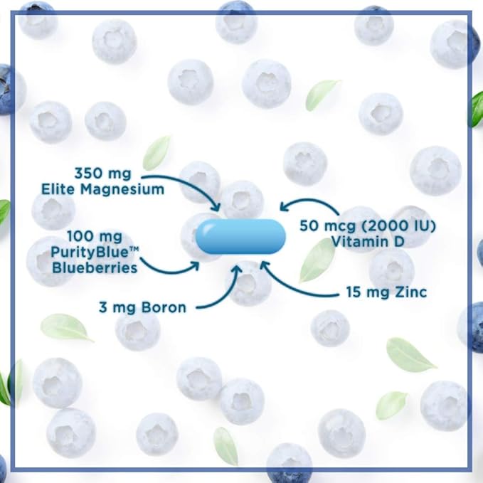 Purity Products MagBlue - Magnesium Bisglycinate Buffered & More - 90 Tablets