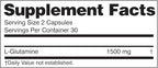 Nugenix Essentials L-Glutamine, 1500mg 100% Botanical L-Glutamine Amino Acid, Protein Synthesis, Supports Cellular Function, 60 Capsules
