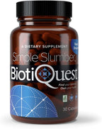 BiotiQuest Simple Slumber Probiotics to Help Improve Sleep Quality and Gut Health, 18 Billion CFU, Non-GMO, and Gluten Free, 30 Capsules