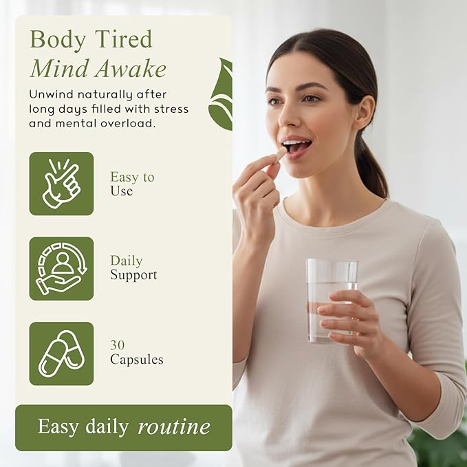 Sleep - Natural Sleep Aids for Adults with l theanine Supplement, Ashwagandha, Magnesium, Valerian Root, Melatonin - Non-Habit Forming Formula for Rejuvenating - 60 Capsules (Pack of 2)