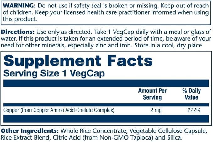 Solaray, (3 Pack) Copper, 2 mg, 100 VegCaps
