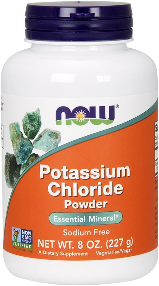 Now Foods: Potassium Chloride Powder Table Salt Substitute, 8 oz (2 pack)