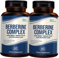 Berberine Complex, Support Supplement with Bitter Melon and Banaba Leaf | 120 Capsules (2-Pack)