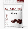 Astaxanthin 12mg, Premium Astaxanthin Antioxidant Supplements with Antioxidant Activity, Supports Eye, Immune, Skin Health, Internal Circulation-240 Softgels