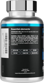 Essential Elements T-Hero Platinum Male Health Supplement for Mens Health - Muscle Growth Support & T-Health with Shoden Ashwagandha, Shilajit, DIM & More - Gym Supplements for Men - 120 Caps