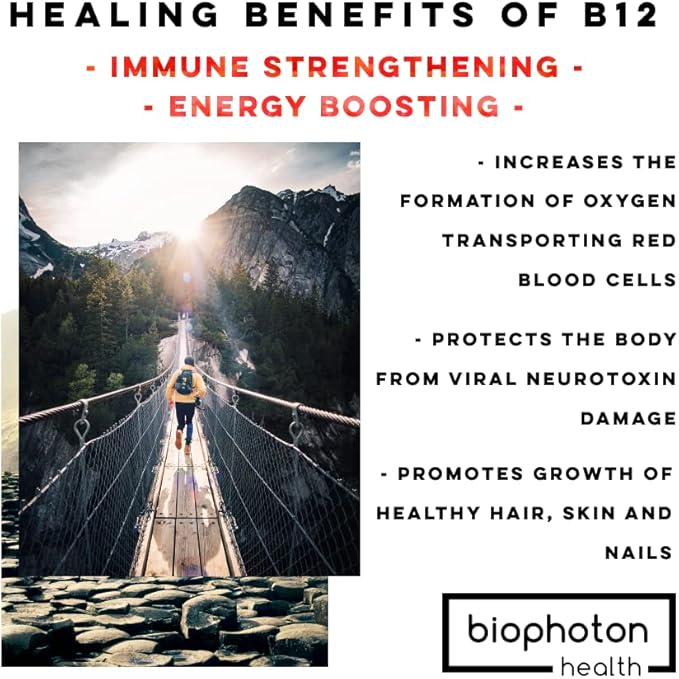 Liposomal Vitamin B12 Liquid Supplement - Bioactive Methyl Blend - Vegan & Non GMO - Organic Glycerin & Sugar Free (2 Fl Oz)
