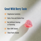 Nordic Naturals Vitamin D3 Gummies, Wild Berry - 120 Gummies - 1000 IU Vitamin D3, 1.4 mg Iron - Great Taste - Healthy Bones, Mood & Immune System Function - Non-GMO - 120 Servings