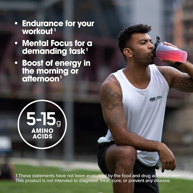 Optimum Nutrition Amino Energy-Pre Workout with Green Tea, BCAA, Amino Acids,Keto Friendly,Green Coffee Extract,Energy Powder-Strawberry Lime, 9.5 Ounce, 30 Servings (Packaging May Vary) (Pack of 6)