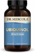 Dr. Mercola Ubiquinol - Supports Energy Production - Antioxidant Supplement - Non-GMO, Gluten-Free & Soy-Free - 90 Capsules (90 Servings) - 200 mg