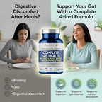 4-in-1 Gut Health Support – Prebiotics + Probiotics + Postbiotics + Digestive Enzymes – DE111 Spore Probiotic for Digestive Support & Bloating – Non-GMO, Made in USA – 60 Veggie Capsules