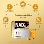NAD Supplement with Resveratrol, PQQ,Ca-AKG,Nicotinamide,Green Tea, Advanced NAD+ Supplement Daily Pack Support Healthy Mitochondria,Healthy Aging and Cellular Energy for Women & Men 30 Packs