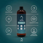 Structured Silver Water 30PPM - ph Balanced Alkaline Structure Silver Liquid Solution Mineral Supplement for Natural Immune Support - Enhanced Wellness & Gut Health - 16 Oz (437ml)