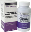 1LifeScience Cognition & Vision Support Supplement – NMN, Lion’s Mane, Cat’s Claw, Apigenin, PQQ & Lutein – NAD+ Support Formula – cGMP Made in USA – 60 Caps