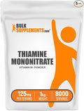 BulkSupplements.com Thiamine Mononitrate Powder - Vitamin B1 Powder, Thiamine B1 Supplement - B1 Vitamins, Gluten Free, 125mg per Serving, 5kg (11 lbs) (Pack of 5)
