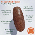 Women’s Multi Once Daily, Women's Multivitamin, Iron, Vitamin B12 & More, 19 Vitamins from Herbs & Superfoods, 30 Count