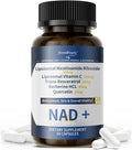 GREENPEOPLE Liposomal NAD Supplement for Women - NAD+ Supplement Nicotinamide Riboside w/Resveratrol, Quercetin & Liposomal Vitamin C for Skin - 60 CT