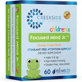 Focused Mind Jr., Cognitive Support for Children, Pediatrician Formulated, Stimulant-Free Supplement with Inositol, DMAE, Sugar-Free, Vegan, 60 EZ Melt Tablets