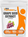 BulkSupplements.com Grape Seed Extract Powder - Antioxidant Supplement, Herbal Supplement - Vegan & Gluten Free, 200mg per Serving, 500g (1.1 lbs) (Pack of 1)