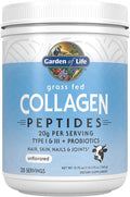 Garden of Life Grass Fed Collagen Peptides Powder Unflavored Collagen Powder for Hair Skin Nails Joints, Hydrolyzed Collagen Protein Supplements, Collagen for Women & Men, 28 Servings